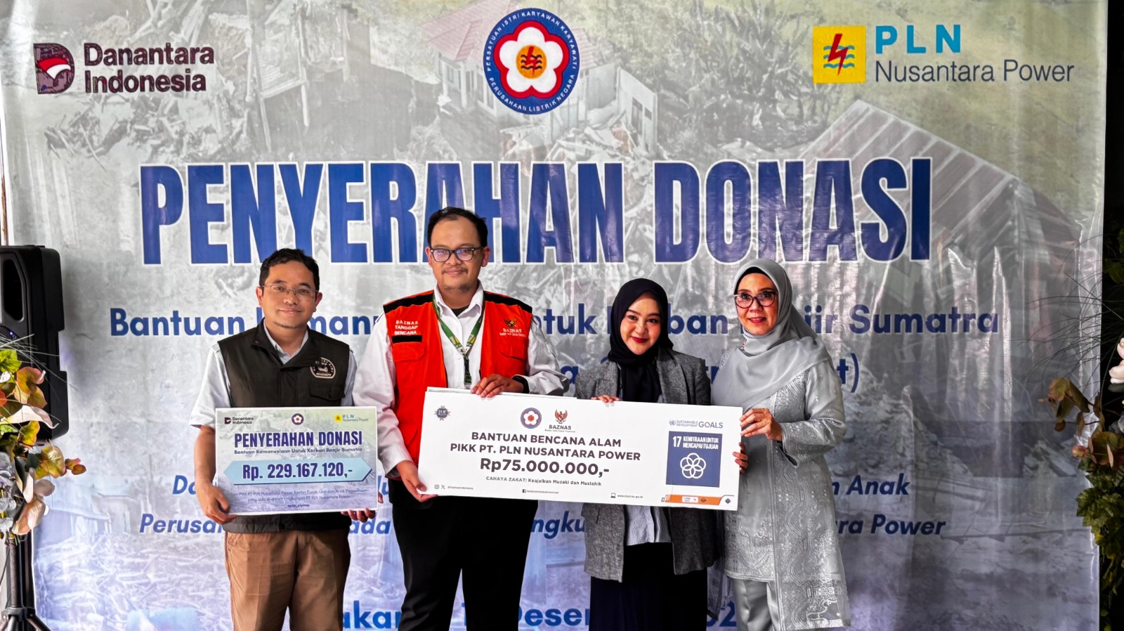 PLN Nusantara Power Continues to Deliver Aid to Disaster-Affected Communities in Aceh and North Sumatra